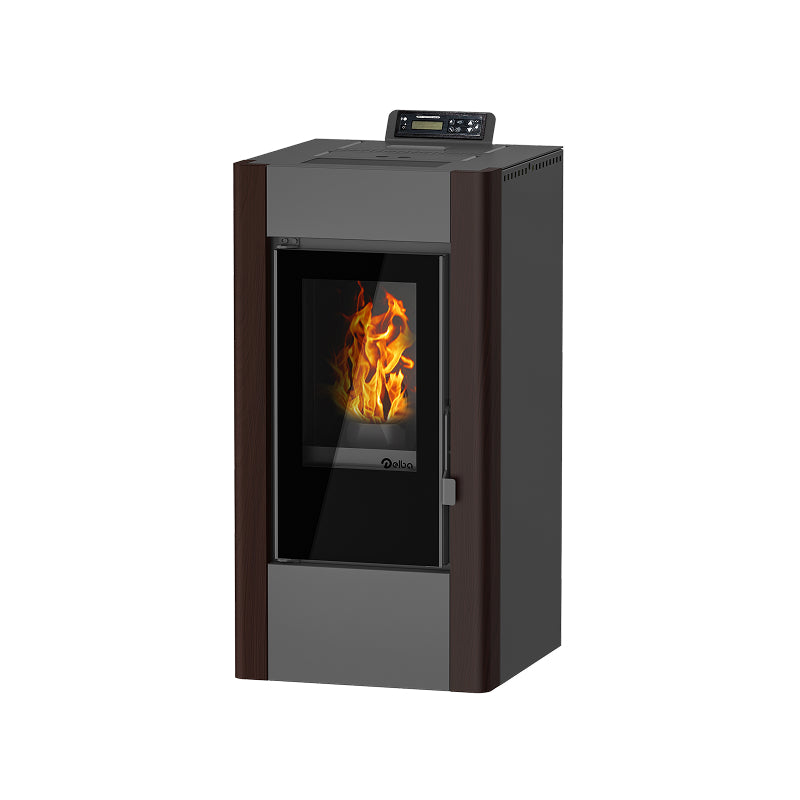 Salamandra a Pellets Siena 10KW Nogueira