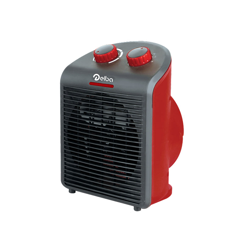 Termoventilador Vertical Vermelho e Preto